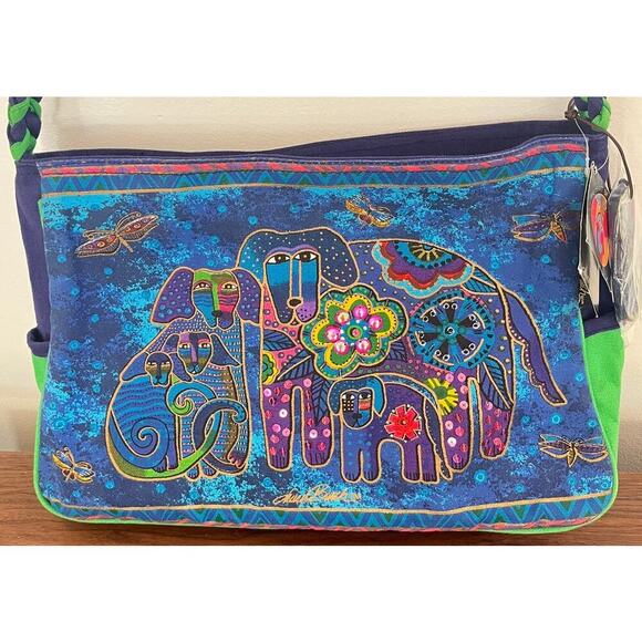 NWT Laurel Burch Blue Green Dog y2k - Picture 3 of 12